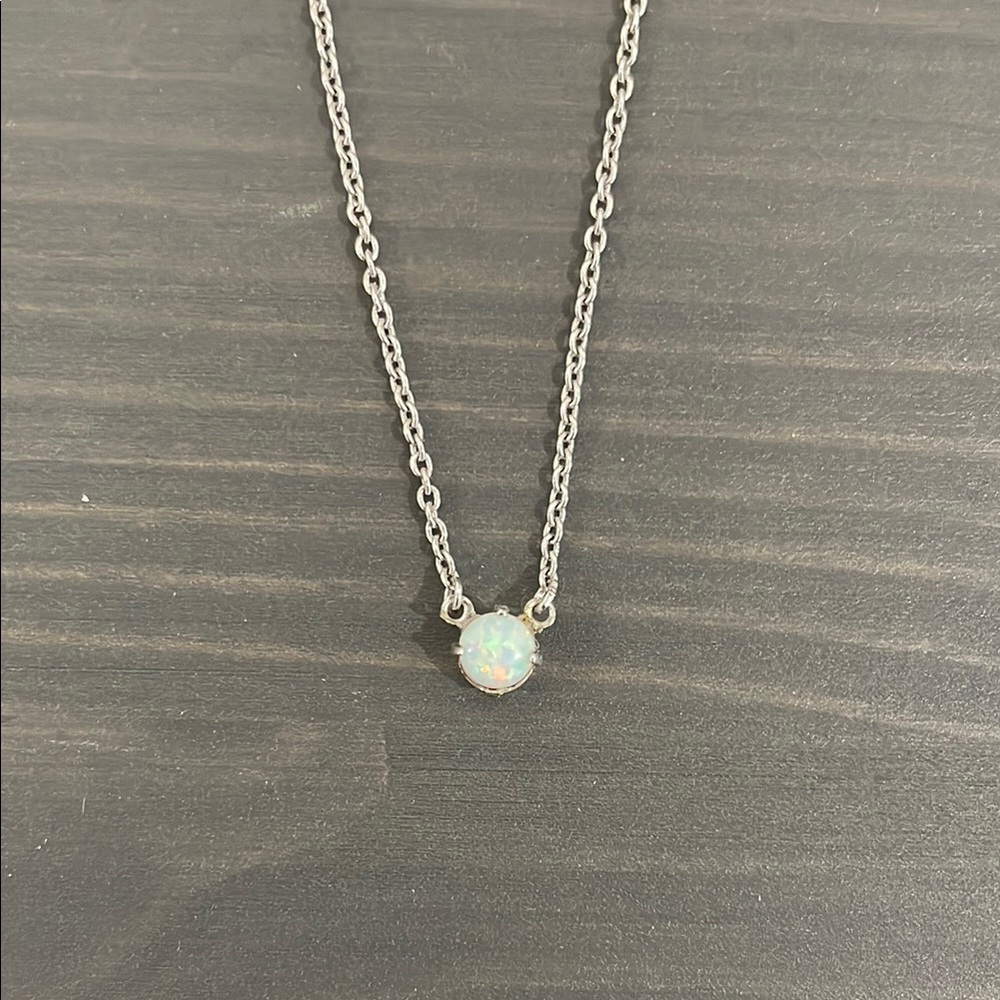 Faux Opal Necklace